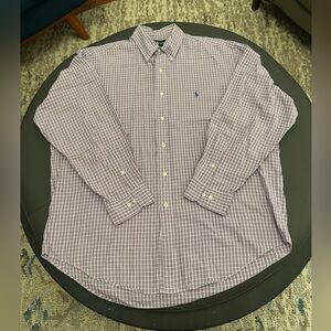 Purple Ralph Lauren Yarmouth button-down shirt 34/35 16 1/2